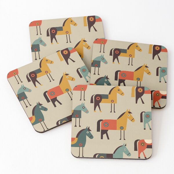 Item preview, Geometric Horse Icon Pattern (image size 7840x11680) designed and sold by Digital-Davinci.