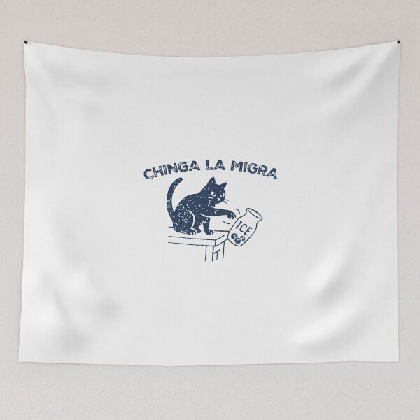 Item preview, chinga la migra Pro Immigration Cat, Abolish ICE designed and sold by SheriPeroni.
