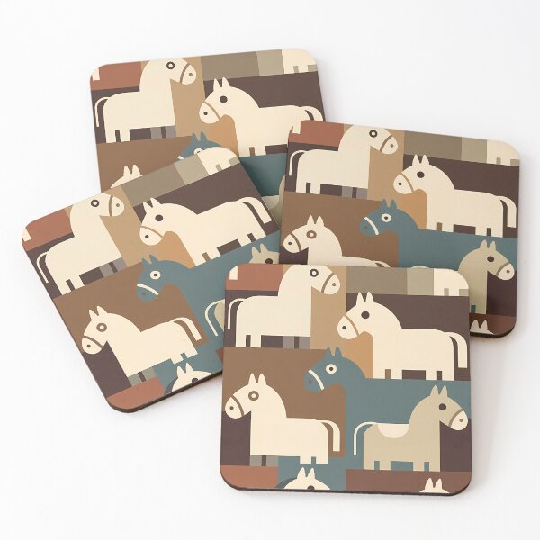 Item preview, Geometric Horse Icon Pattern (image size 7840x11680) designed and sold by Digital-Davinci.