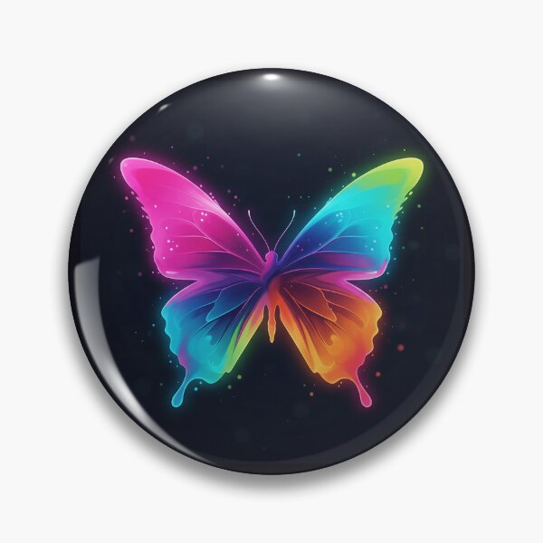 Item preview, abstract butterfly silhouette made from multi-color flowing gradients, aesthetic art style, glowing soft edges designed and sold by AwesomeArtist26.