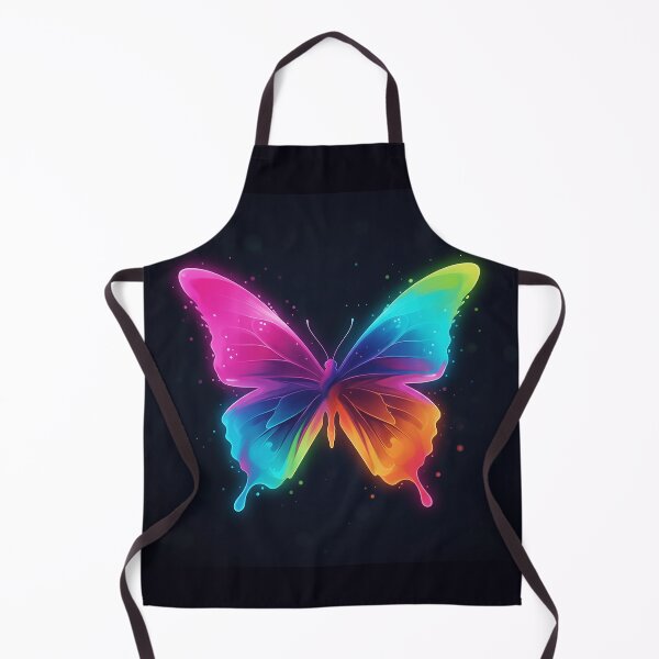 Item preview, abstract butterfly silhouette made from multi-color flowing gradients, aesthetic art style, glowing soft edges designed and sold by AwesomeArtist26.