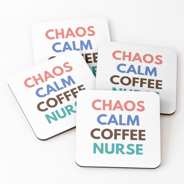 Item preview, Chaos Calm Coffee Nurse designed and sold by Common Mood.