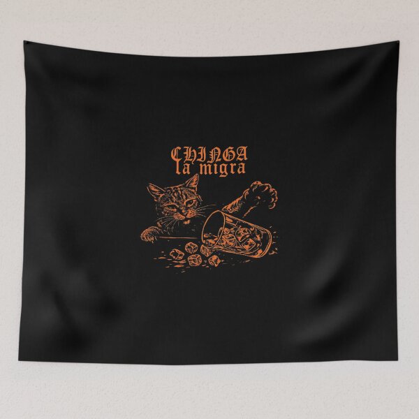 Item preview, chinga la migra cat, anti ICE graphic designed and sold by SheriPeroni.