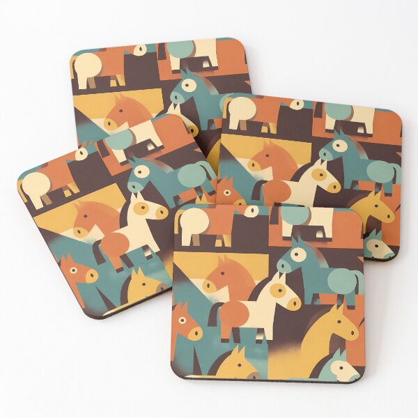 Item preview, Geometric Horse Icon Pattern (image size 7840x11680) designed and sold by Digital-Davinci.