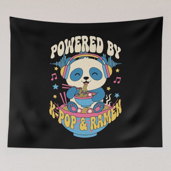 Item preview, Powered By K-Pop And Ramen Kpop Korean Music Anime designed and sold by LuminOrb.