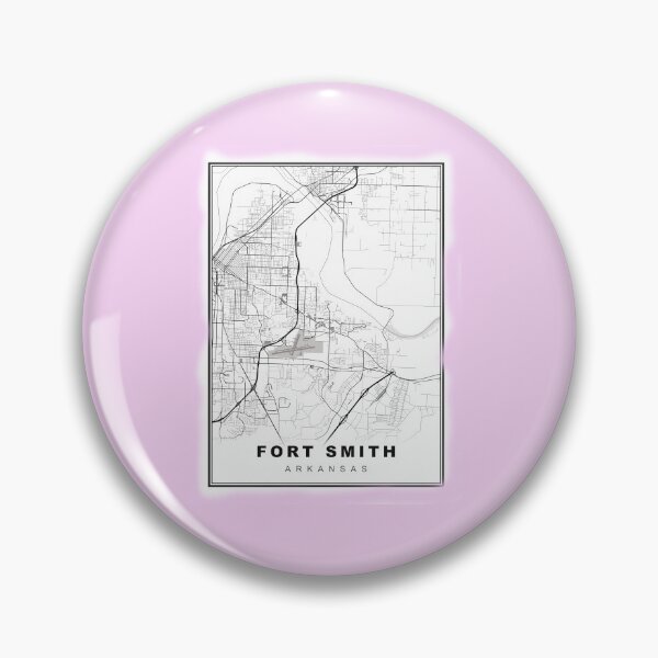 Item preview, Minimalist Fort Smith Map designed and sold by Tamas Das.