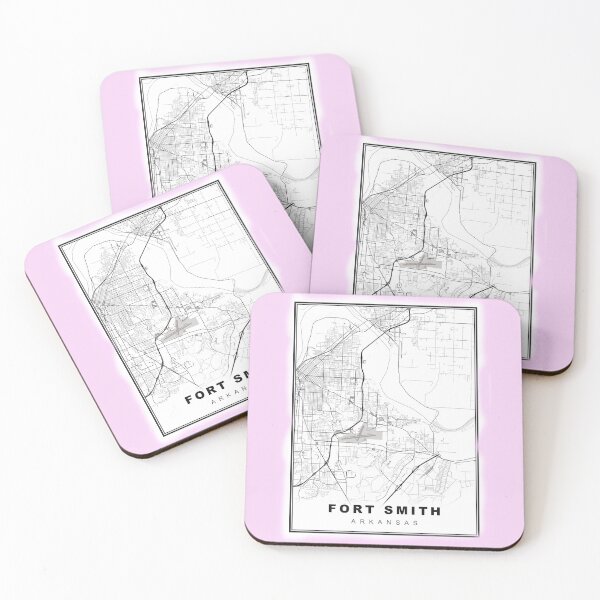 Item preview, Minimalist Fort Smith Map designed and sold by Tamas Das.