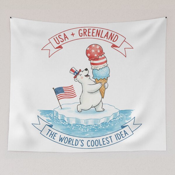 Item preview, USA and Greenland Expansion Concept: The World’s Coolest Idea Polar Bear designed and sold by Kubala.