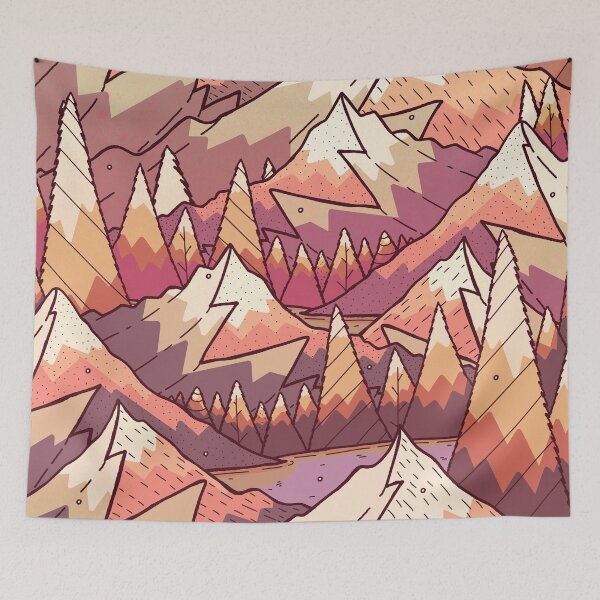Item preview, Lakes and mountains designed and sold by Swadeillustrations.