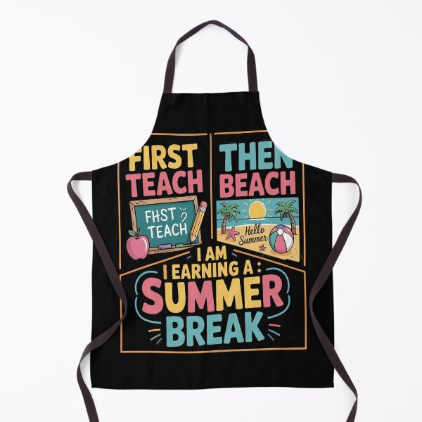 Item preview, First Teach Then Beach I Am Earning A Summer Break Teachers designed and sold by TeamLequid.