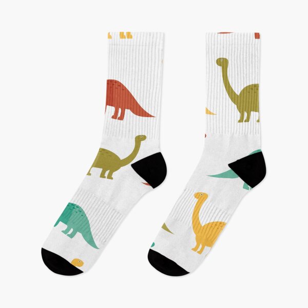 Artikelvorschau, Bunte Dinos auf weißem Grund entworfen und verkauft von reneesillus.