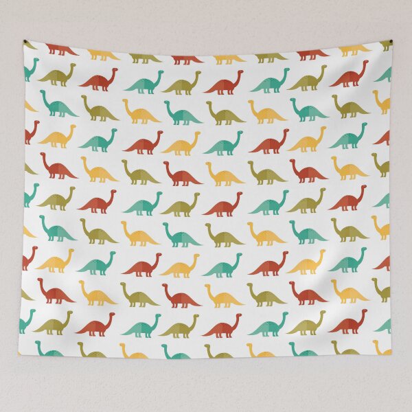 Item preview, Colourful dinos on white designed and sold by reneesillus.