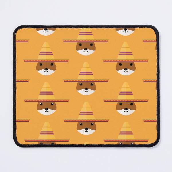 Item preview, Squirrels with sombrero hat on orange designed and sold by reneesillus.