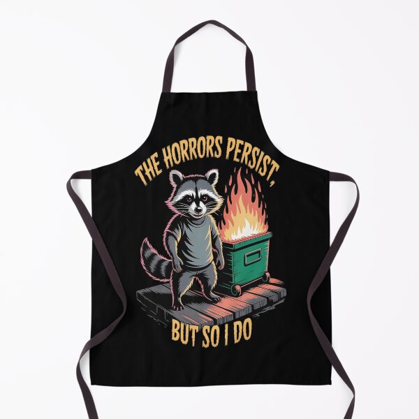 Item preview, Horrors Persist But So Do I Motivational Raccoon designed and sold by TeamLequid.