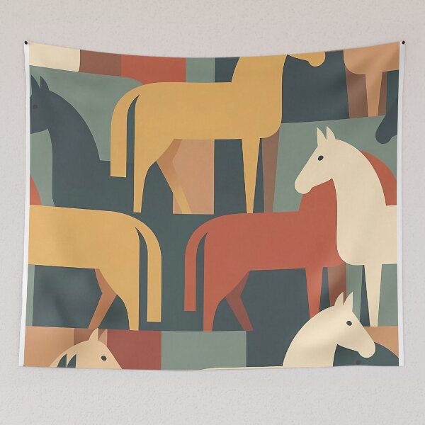 Item preview, Geometric Horse Icon Pattern (image size 7840x11680) designed and sold by Digital-Davinci.