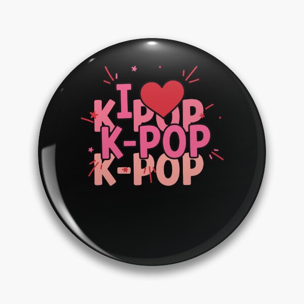 Item preview, I Love K-Pop Cute Korean Pop Music Kpop Korea designed and sold by LuminOrb.