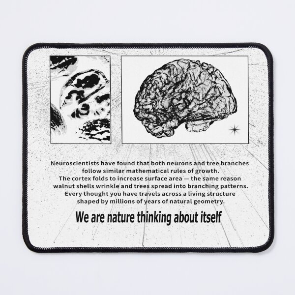 Item preview, Organic intelligence, nature sci-fi monochrome poster designed and sold by pollysann.