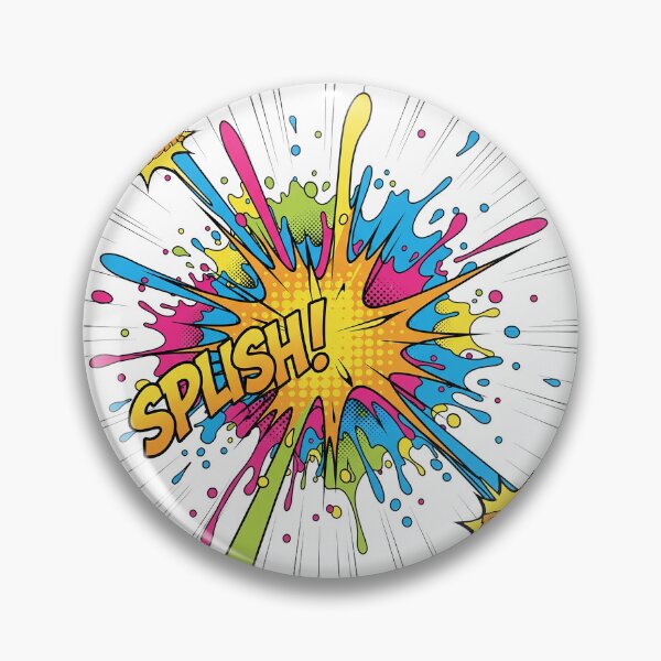 Item preview, multi-color pop art paint splatter, bold outlines, comic-style explosion, high-energy design designed and sold by AwesomeArtist26.