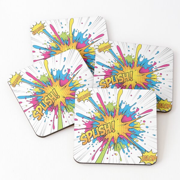 Item preview, multi-color pop art paint splatter, bold outlines, comic-style explosion, high-energy design designed and sold by AwesomeArtist26.