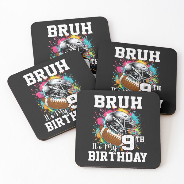 Item preview, Bruh It's My 9th Birthday 9 Years Old Football Player  designed and sold by FrankIsabel.