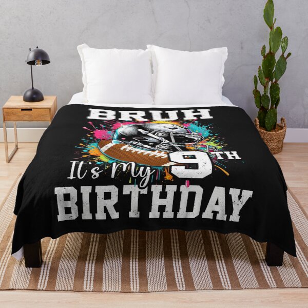 Item preview, Bruh It's My 9th Birthday 9 Years Old Football Player  designed and sold by FrankIsabel.