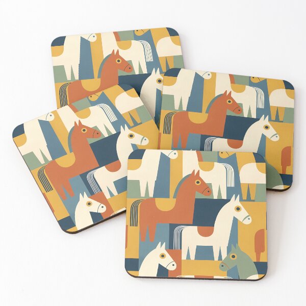 Item preview, Geometric Horse Icon Pattern (image size 7840x11680) designed and sold by Digital-Davinci.
