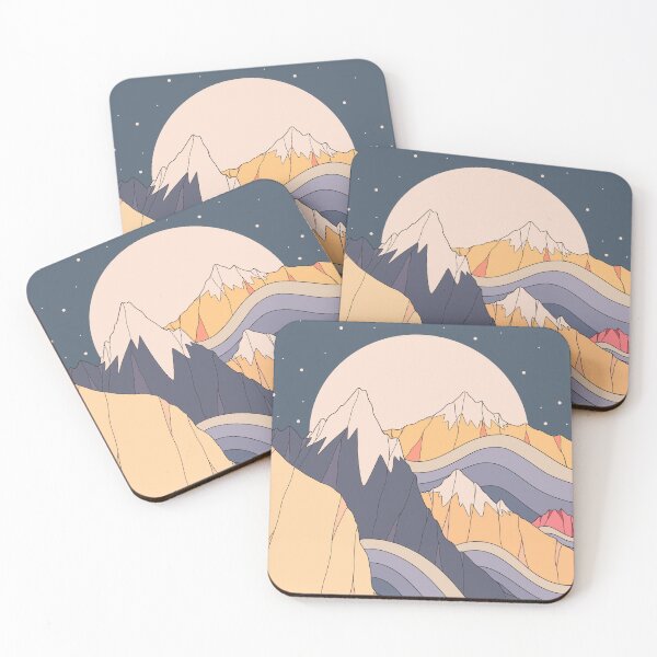 Item preview, Nights of peaks and waves designed and sold by Swadeillustrations.