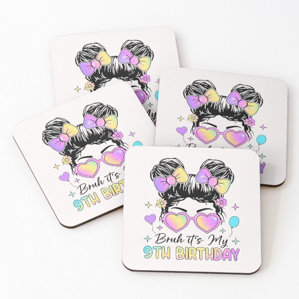 Item preview, Bruh It's My 9th Birthday 9 Year Old 9th Birthday Girl  designed and sold by FrankIsabel.