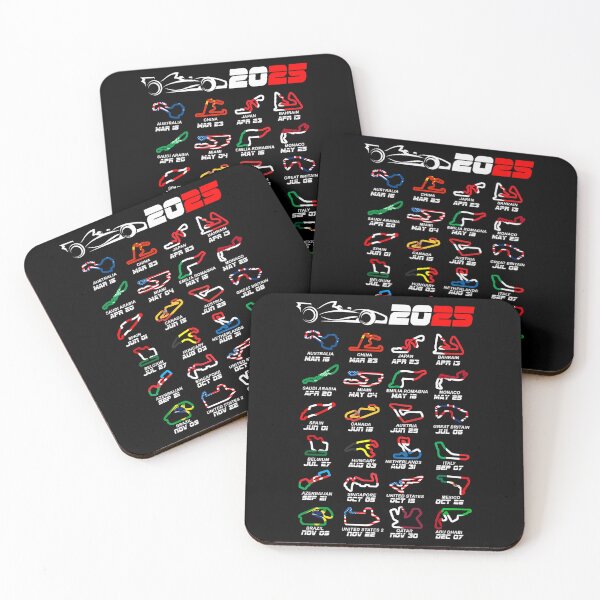 Item preview, Calendars Formula Race Cars 2025 Circuits Colors designed and sold by LANSOUN.
