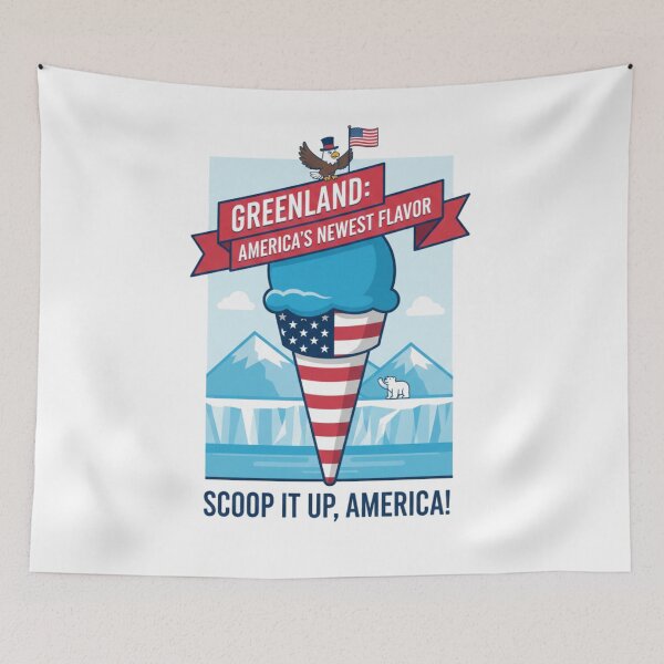 Item preview, Greenland: America's Newest Flavor - Funny Ironic Design designed and sold by Kubala.