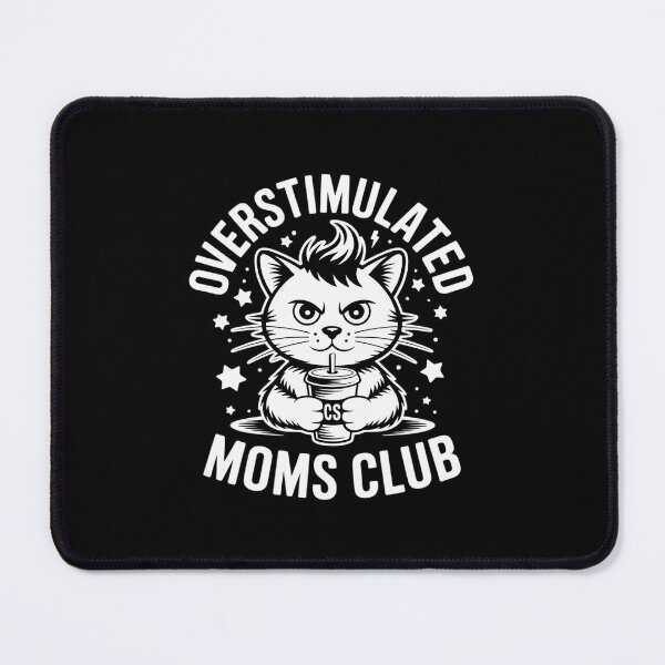 Item preview, Overstimulated Moms Club Neurodivergent Cat Bun Mama designed and sold by DigitaldeligArt.