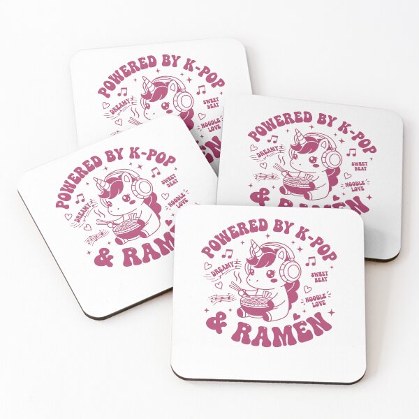 Item preview, Powered By K-Pop And Ramen Kpop Anime Unicorn designed and sold by LuminOrb.