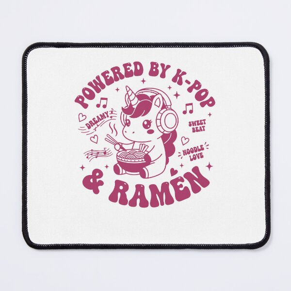 Item preview, Powered By K-Pop And Ramen Kpop Anime Unicorn designed and sold by LuminOrb.