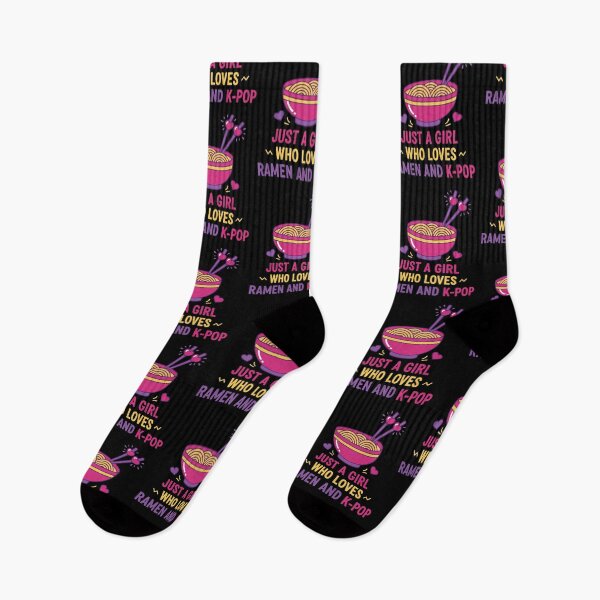 Item preview, Just A Girl Who Loves Ramen And K-Pop Korean Music designed and sold by LuminOrb.