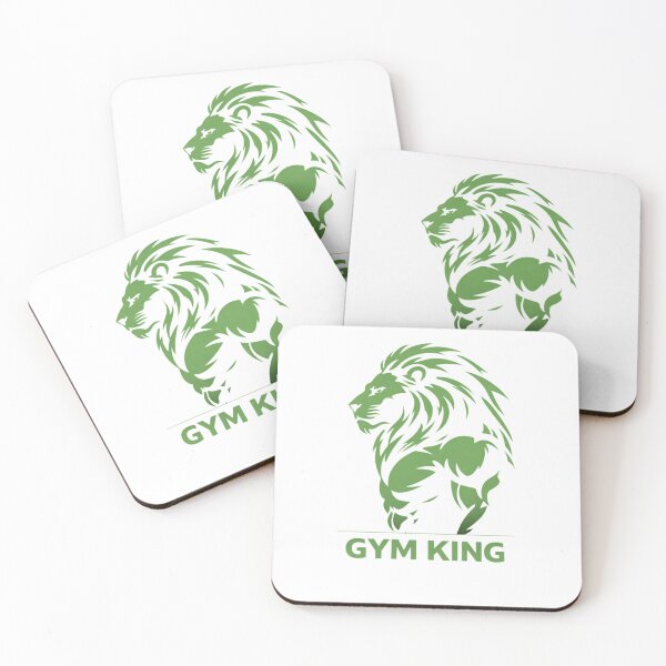 Item preview, GYM KING Lion Fitness Design – Powerful gym motif for training, bodybuilding & workouts | Strong statement designed and sold by FrenchieFever.