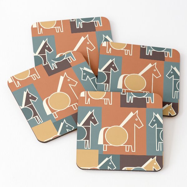Item preview, Geometric Horse Icon Pattern (image size 7840x11680) designed and sold by Digital-Davinci.
