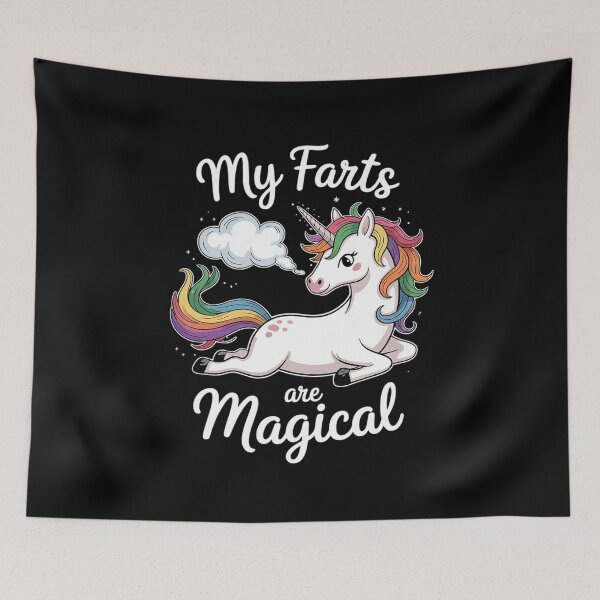 Item preview, Rainbow Farting Unicorn My Farts Are Magical designed and sold by MarkLeedsArt.