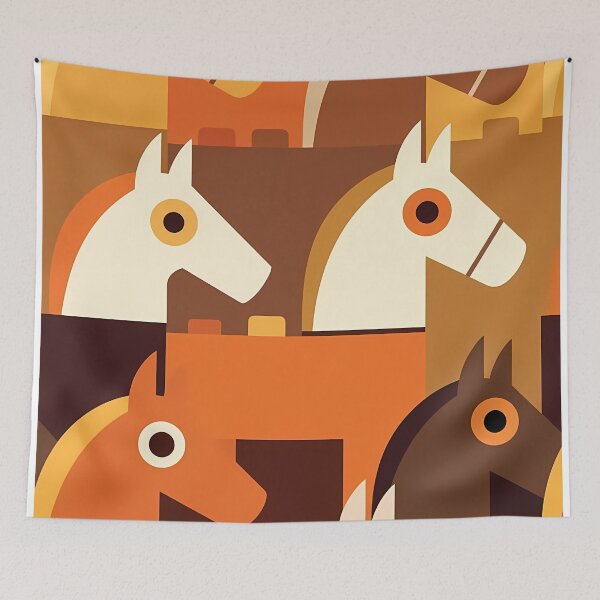 Item preview, Geometric Horse Icon Pattern (image size 7840x11680) designed and sold by Digital-Davinci.