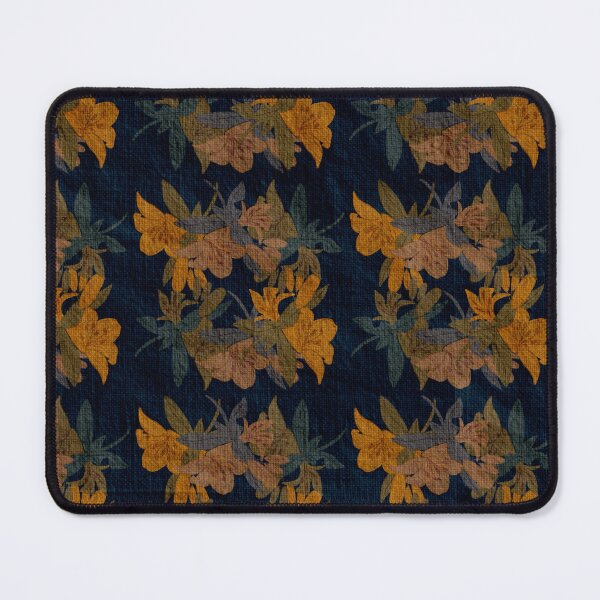 Item preview, Floras pattern. Hand-drawn botanical flower and leaves. Grainy texture brush strokes. designed and sold by TaniaArtDesign.