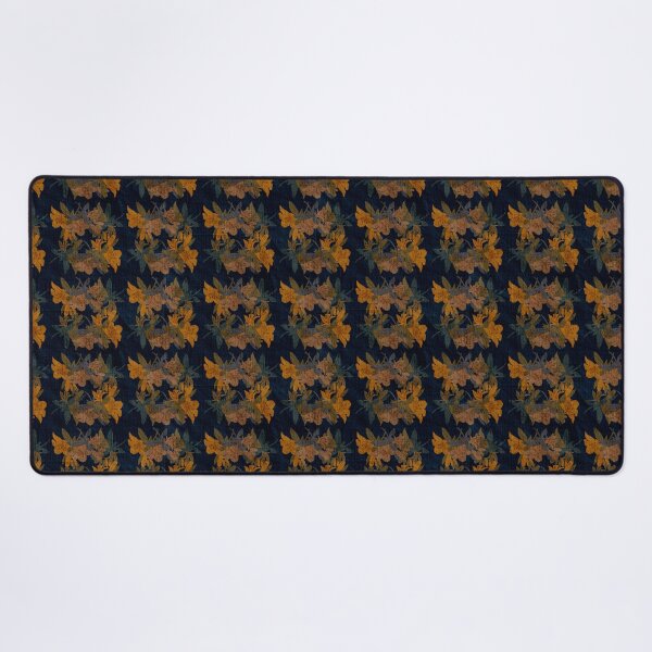 Item preview, Floras pattern. Hand-drawn botanical flower and leaves. Grainy texture brush strokes. designed and sold by TaniaArtDesign.