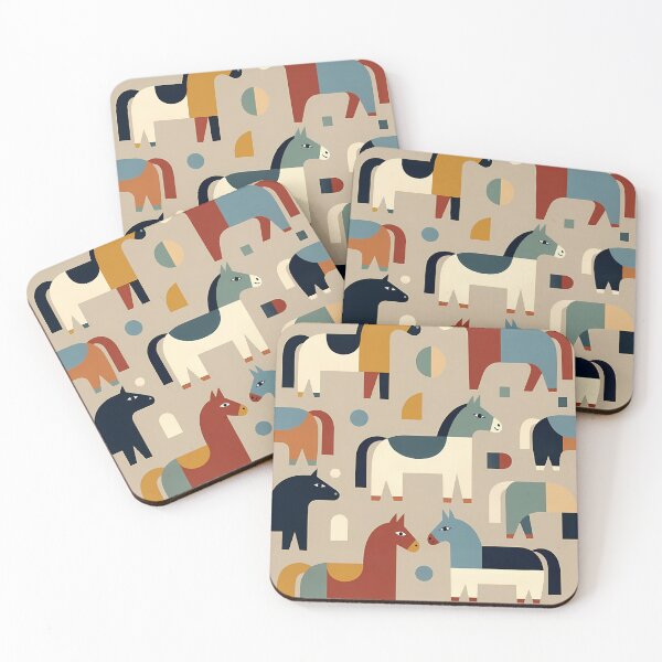 Item preview, Geometric Horse Icon Pattern (image size 7840x11680) designed and sold by Digital-Davinci.
