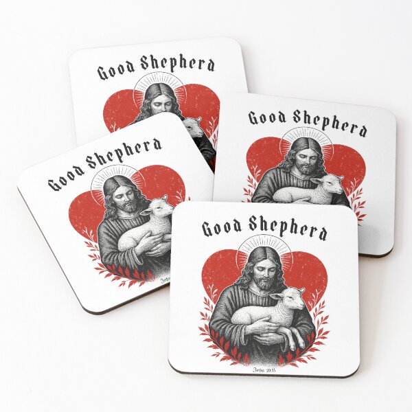 Item preview, Jesus the Good Shepherd - John 10:11 designed and sold by saltlight365_stickers+tees.