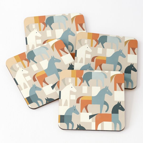 Item preview, Geometric Horse Icon Pattern (image size 7840x11680) designed and sold by Digital-Davinci.