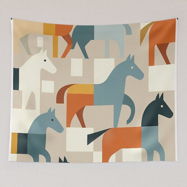 Item preview, Geometric Horse Icon Pattern (image size 7840x11680) designed and sold by Digital-Davinci.