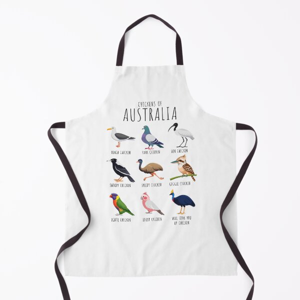 Item preview, Chickens of Australia – Funny Australian birds with silly chicken names | Aussie Humour (on light colours) designed and sold by messy-nessie.