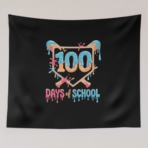Item preview, 100 Days of School Baseball Drip 100 Days of School  designed and sold by Juansustait.