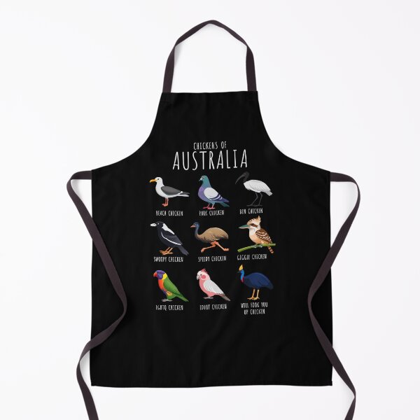 Item preview, Chickens of Australia – Funny Australian birds with silly chicken names | Aussie Humour (on dark colours) designed and sold by messy-nessie.