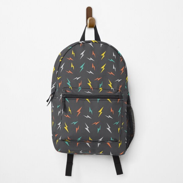 Item preview, Charcoal Multicolor Lightning Bolt Pattern Bag – Sporty Micro Print (Phone Strap Bag, Tote, Backpack, Duffle) designed and sold by XO..