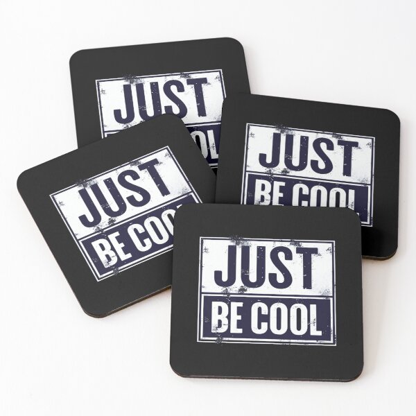 Item preview, Grunge Typography Poster – JUST BE COOL – Motivational Quote for Confident Vibes & Chill Style designed and sold by Bright Nest Studio.