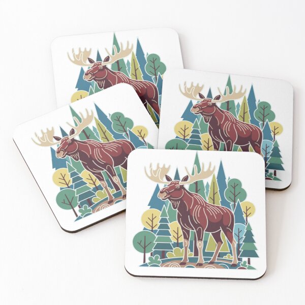 Item preview, Moose in the woods designed and sold by Tipsy24.